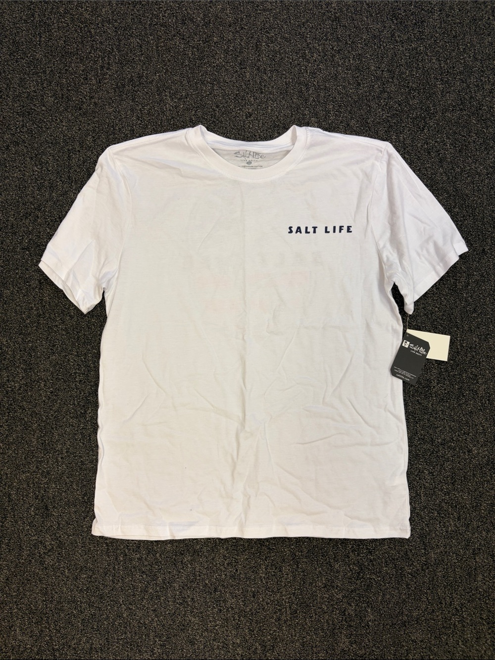 Salt Life White Short-Sleeve Logo Tee